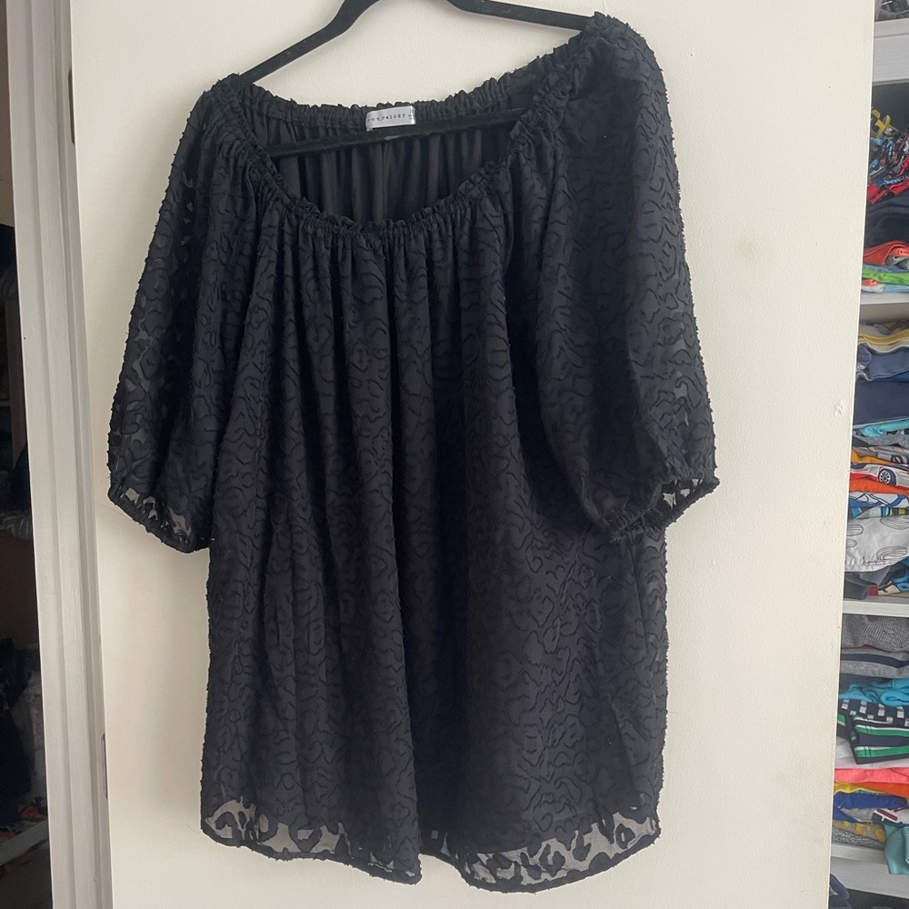 Black lace shirt